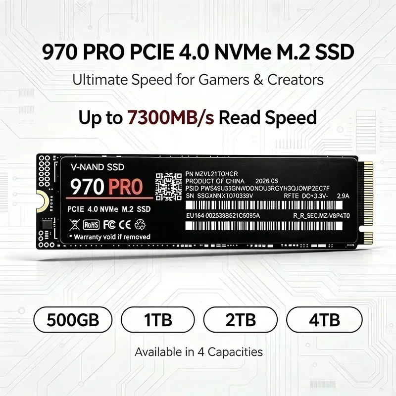 M.2 NVMe 970 PRO SSD PCIe 4.0x – обзор и цена Ssd 500Gb